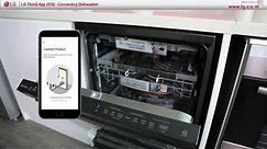 LG Thinq App (IOS): Connecting Dishwasher