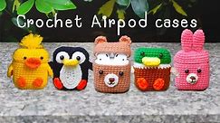 How to crochet Airpod cases: 5 Animal style (US English Pattern)