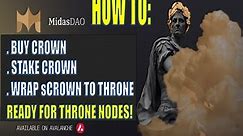 Midas DAO: What you need to do to prepare for THRONE Nodes!