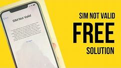 How to Unlock Career Locked iPhone for Free - SIM Not Valid Problem Fix