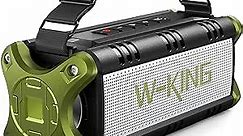 W-KING Bluetooth Speaker, 90W Peak 50W RMS Portable Speakers Bluetooth Wireless Loud, IPX6 Waterproof Outdoor Large Bluetooth Speaker Subwoofer/Bass Boost/DSP/40H Playtime/Stereo Pairing/Power Bank/TF