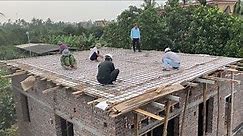 Basic Construction Guide Of Reinforced Concrete Roof With Construction Mixer