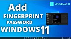 How to set fingerprint password in windows 11 | set fingerprint lock in Any Laptop windows 11