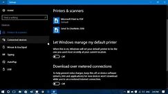 Windows 10 Settings Devices Printers and Scanners What it is and how it works