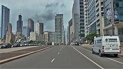 Driving Downtown - Chicago Skyline 4K - USA