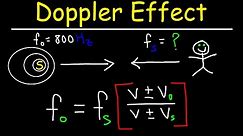 How To Solve Doppler Effect Physics Problems