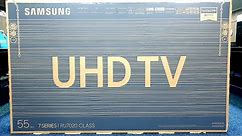 Samsung RU7020 Unboxing and Setup, 4K Demos 55RU7020