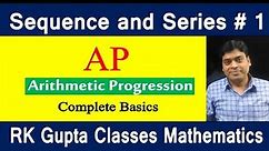 Sequence and series # 1 | Arithmetic progression basics | Arithmetic mean and means