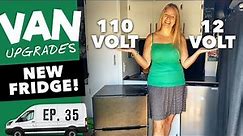 The best fridge for van life? Affordable upright 12v refrigerator | Van Build Ep. 35