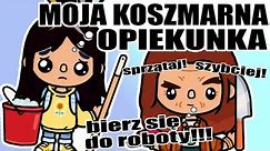 OKROPNA OPIEKUNKA WYKORZYSTUJE KAŚKĘ [część 1/2] 😈👩‍👧 TOCA BOCA 😍🎮 #tocaboca #saraiemma