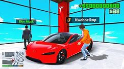 Stealing EVERY TESLA From The Dealership In GTA 5 RP!