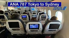 Flying ANA 787 ECONOMY Class to Sydney ✈️🇦🇺 全日空 東京羽田からシドニーへ