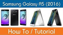 How To Access The User Manual - Samsung Galaxy A5
