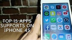 Top 15 Apps Still Supports On iPhone 4s Here's List