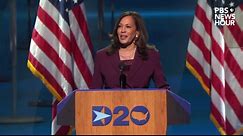 PBS NewsHour:Kamala Harris’ full speech | 2020 DNC Night 3