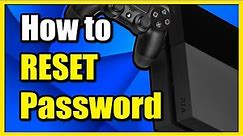 How to Reset Password on PS4 Account (Fast Method)