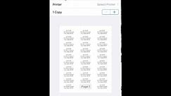 Create and print labels using Mailing Label Designer for iPhone