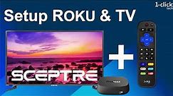 Sceptre TV & Roku box: control with 1-clicktech remote