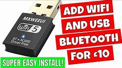How To Add USB PC Wifi AND Bluetooth 5 For Under £10
