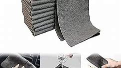 Thickened Magic Cleaning Cloth, Microfiber Glass Cleaning Cloths, All-Purpose Microfiber Towels, Streak Free Reusable Microfiber Cleaning Rag for Windows,Glass,Car（Grey 10Pcs）