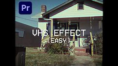 VHS Retro Camcorder Effect Premiere Pro Tutorial - Unbelievably Easy