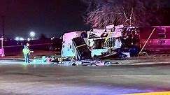 Two Fort Worth firefighters still hospitalized after rollover crash