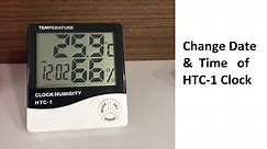 Change Time, Date, Alarm of HTC-1 Clock | Humidity | Operation | Change Temperature Unit | Tech Hawk