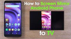 How to Mirror Android Phone to TV