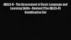 [PDF Download] ABLLS-R - The Assessment of Basic Language and Learning Skills - Revised (The