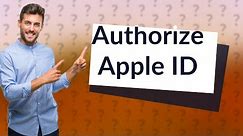 How do I authorize my Apple ID to make purchases?