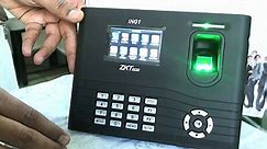 How to configure ZK iN01 biometric time attendance fingerprint reader