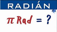 Relación entre grados y radianes | A cuántos grados equivale un radián
