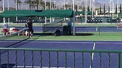 WTCA - Simona halep at Indian wells practicing