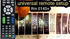 universal lcd/led tv remote control rm-014s+ | rm-014s+ setup | Anas electronics