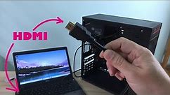 How to setup Laptop as a Monitor