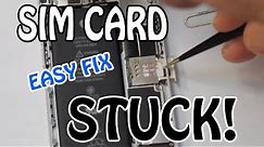 How to fix a stuck sim card in iPhone 5, 6, 6s, 7, Fast and Easy Repair