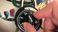 How to unlock a master lock | Tutorial