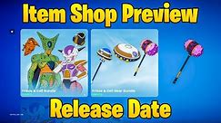 Fortnite All Dragon Ball Skins Item Shop Preview (FRIEZA, CELL & More )