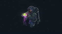 Astronaut In Space With Jellyfish Live Wallpaper