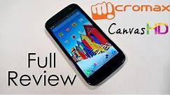 Micromax Canvas HD A116 Full Review - All you need to know!!! - Cursed4Eva.com