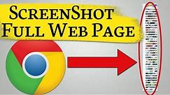 How to Capture Full Web Page Screenshot using Google Chrome