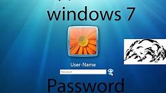 How to bypass the windows 7 Password