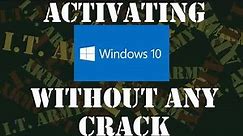 Activate Windows 10 without crack or software in 2018