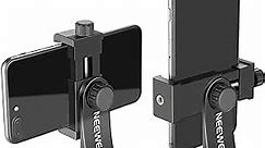 Neewer Smartphone Holder Vertical Bracket with 1/4-inch Tripod Mount - Phone Clip Tripod Adapter Compatible with 13/13 Pro/13 Pro Max/13 Mini/12/11 Pro Max/X/XR, Galaxy S20+/S20, Huawei P40 Pro, etc.