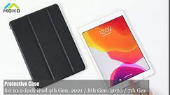 MoKo Slim Smart Stand Cover Case for iPad 10.2 Inch 2021/2020/2019 with Auto Wake/Sleep