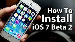 How To Install iOS 7 Beta 2 On iPhone5/4S/4 - iPod Touch 5G - iPad 2/3/4/Mini