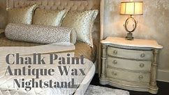 Chalk Paint Makeover | Antiqued Nightstands | Easy Chalk Paint and Antiquing Wax DIY