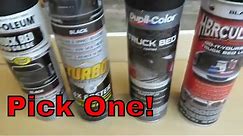 Spray on Bedliner Rust-Oleum Herculiner & Dupli-Color