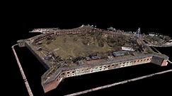 Point Cloud Animation of Fort Jefferson at Dry Tortugas