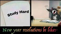 Maintaining new year resolutions be like:- | Tom and Jerry funny meme 😂
